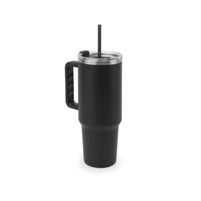 JOYNER XL. Large stainless steel travel cup (91 recycled) with vacuum insulated double wall and a matt finish 1300 mL
